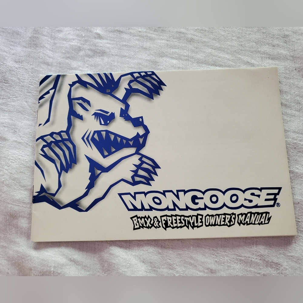 BMX & Freestyle Owner's Manual - Blue and White